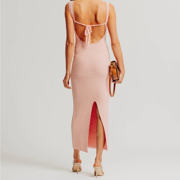 Torn by Ronny Kobo Pink Knit Dress - Picture 2 of 7